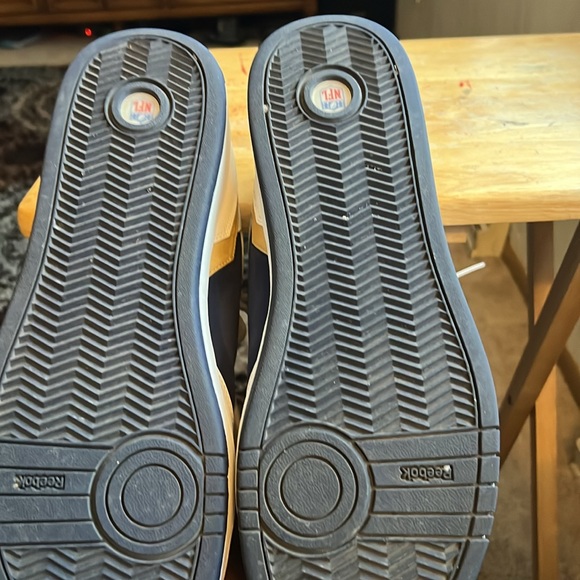 Reebok NFL shoes size 14, navy tan and white in color - Picture 5 of 5